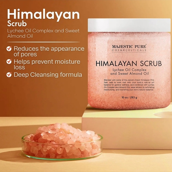 Majestic Pure Himalayan Exfoliating Salt Scrub (NEW & SEALED) - Picture 4 of 9